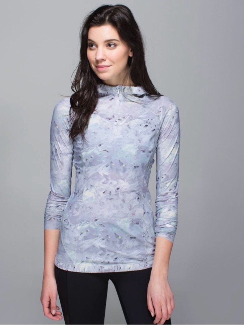 Lululemon Water Bound Hoodie in Mini Blushed Illusion White Multi